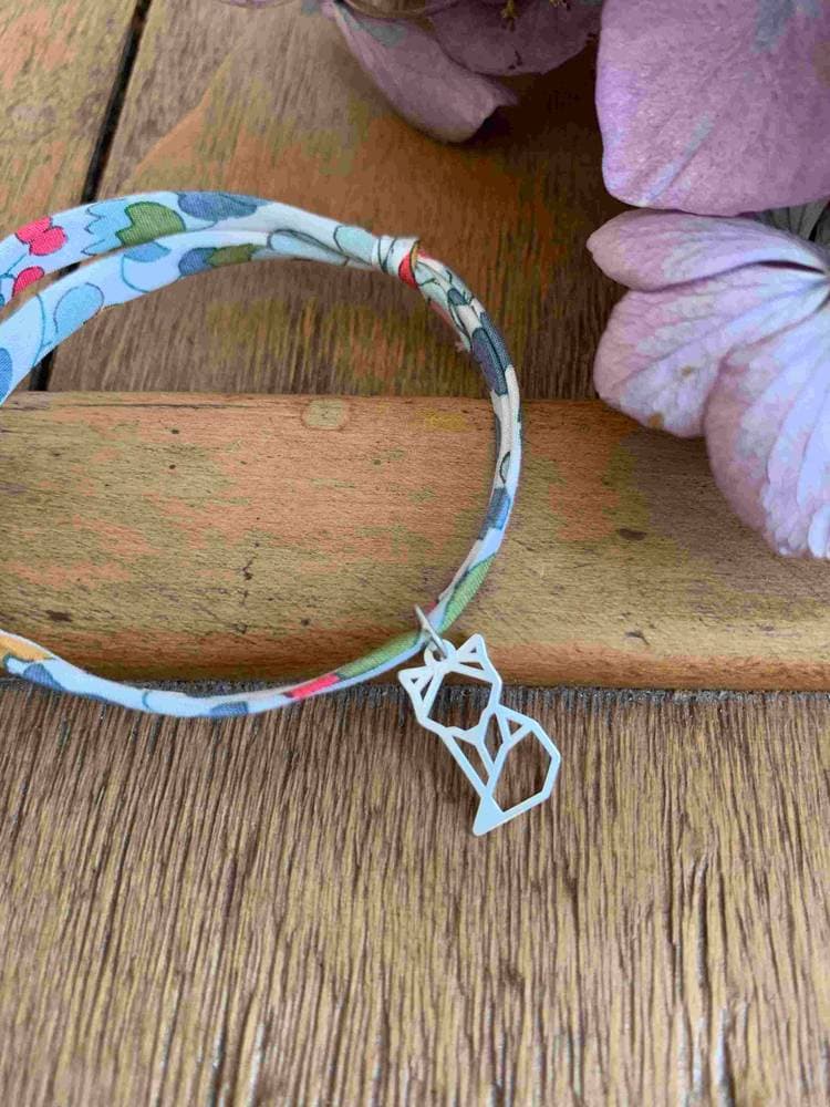 Bracelet Liberty Betsy Porcelaine renard origami 