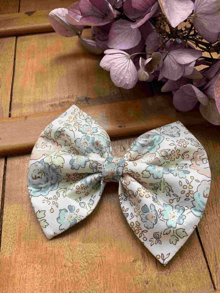 Barrette Liberty Félicité bleu gris Taille XL Papillon