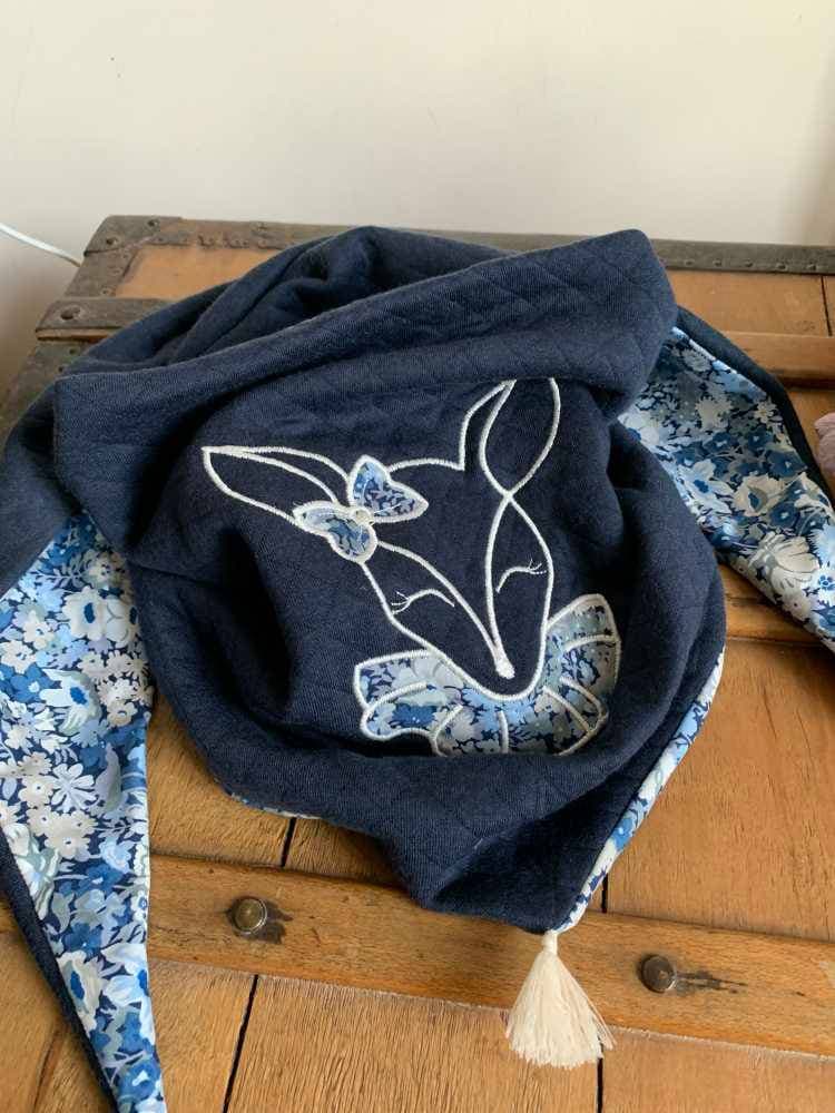 Chèche Liberty Thorpe Barjavel brodé bichette