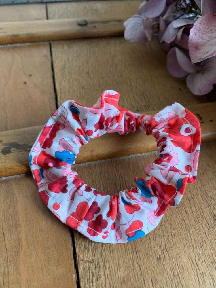 Mini chouchou Liberty Betsy cerise