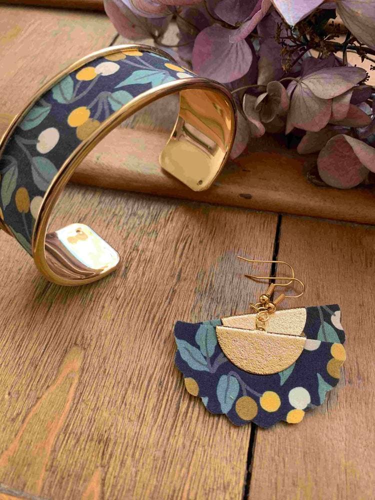 Boucles d'oreilles éventail Liberty Cherry Drop Mirabelle