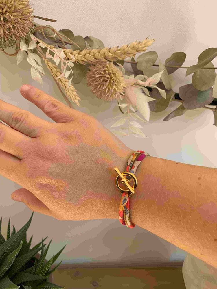 Bracelet Liberty Betsy Fluo Thé fermoir bijou