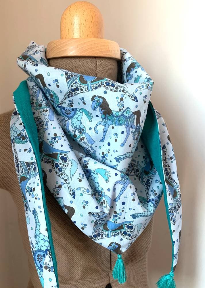 Chèche enfant Liberty classique doublure légère sur commande