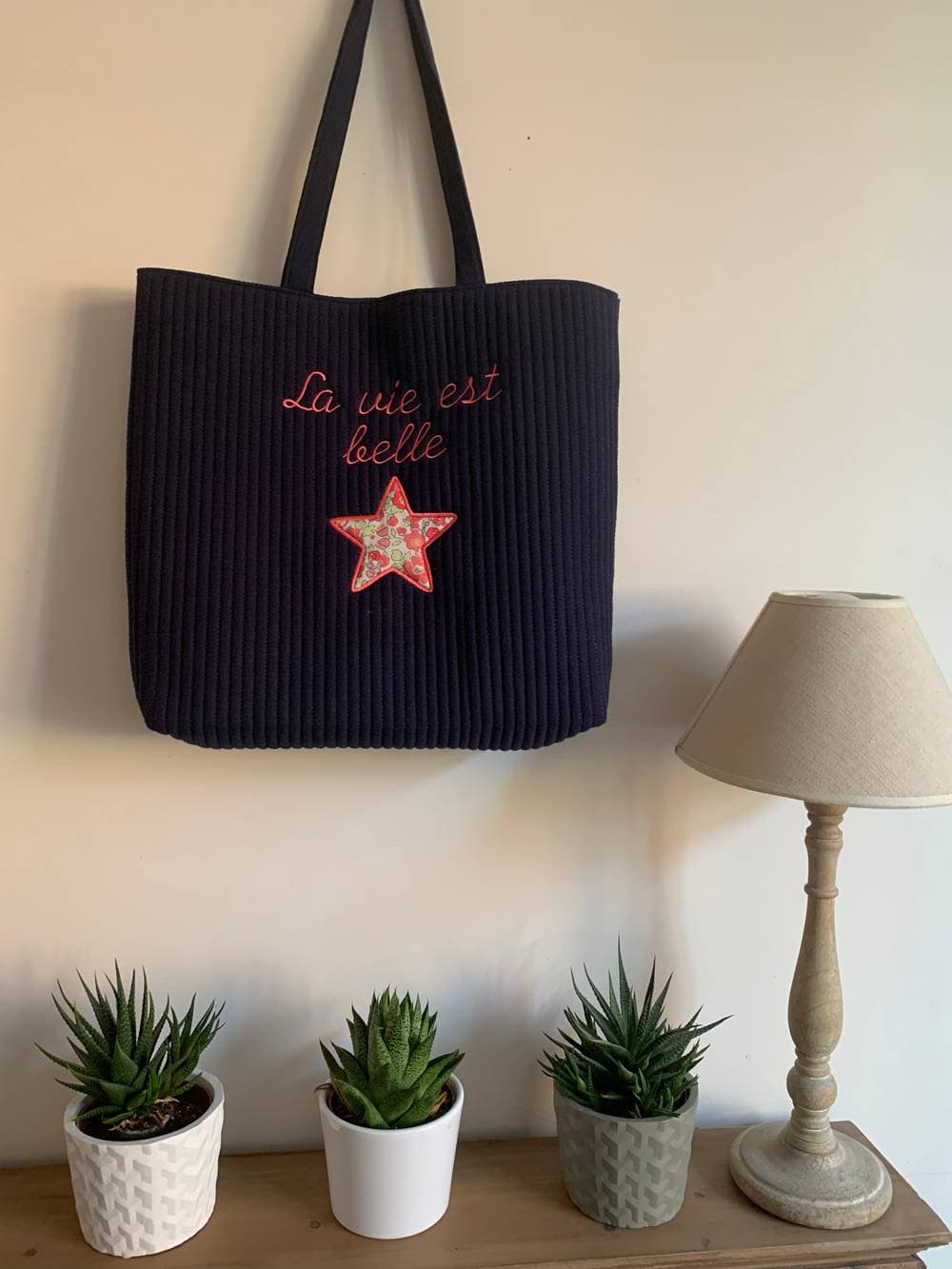 Grand cabas à personnaliser sur commande