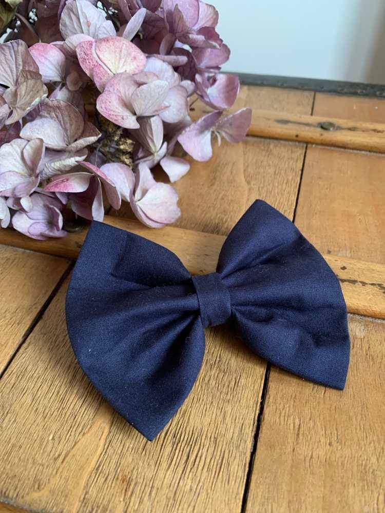 Barrette unie Taille XL Papillon multiples coloris sur commande