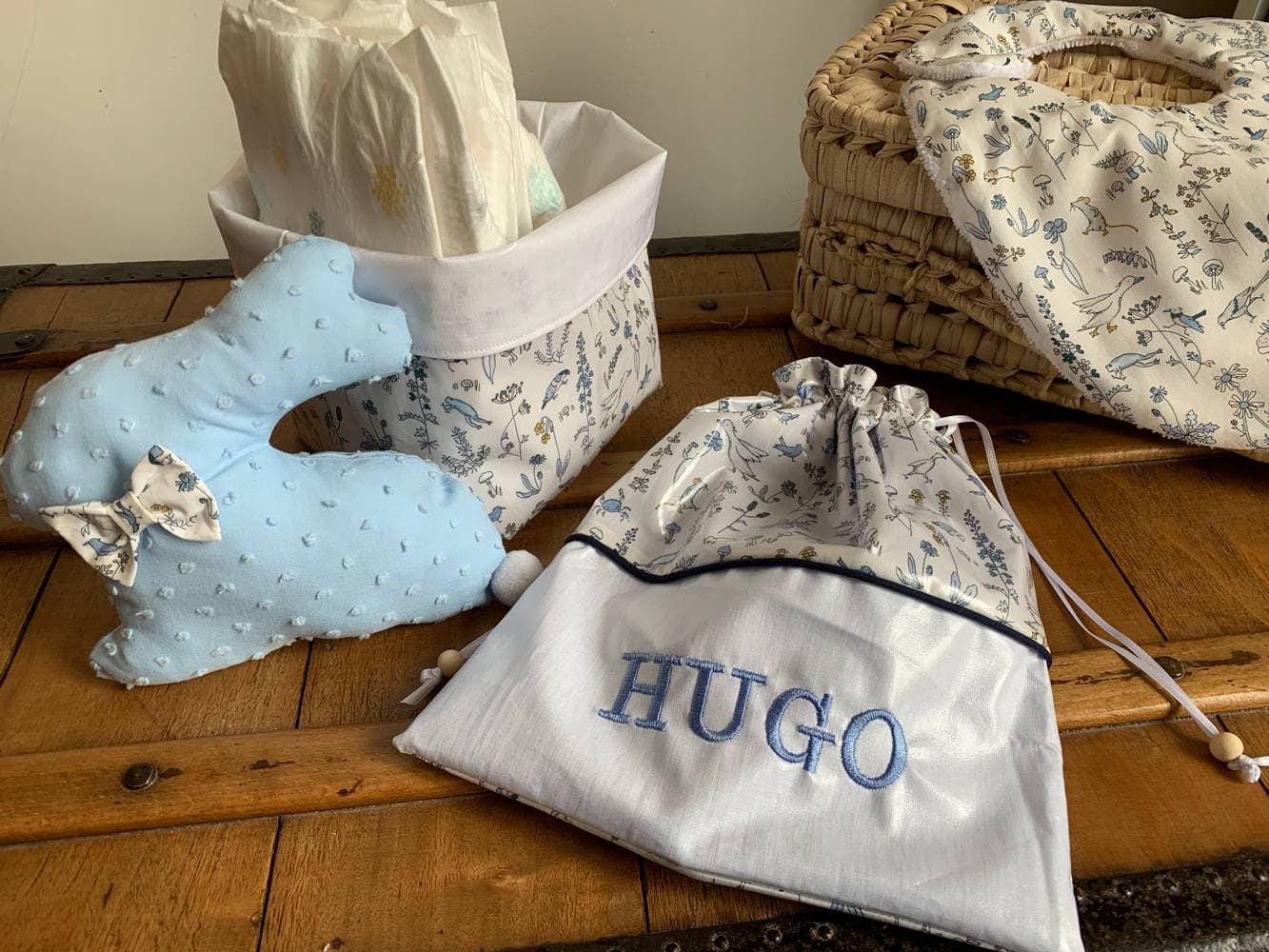 Pochon enduit à personnaliser avec prénom sur commande