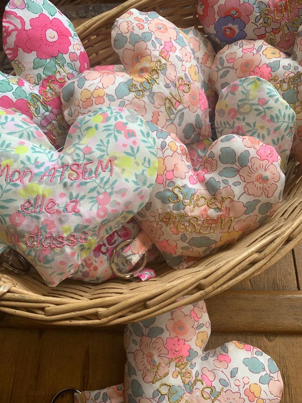 Porte clés coeur à personnaliser sur commande