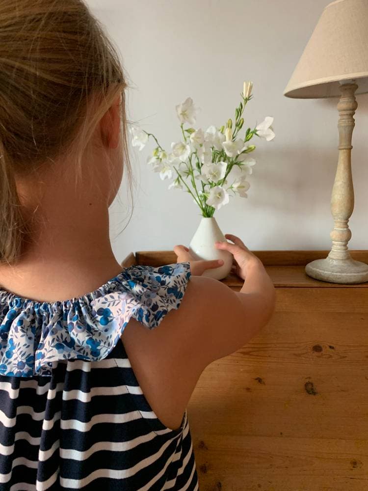 Blouse Victorine à col en Liberty classique