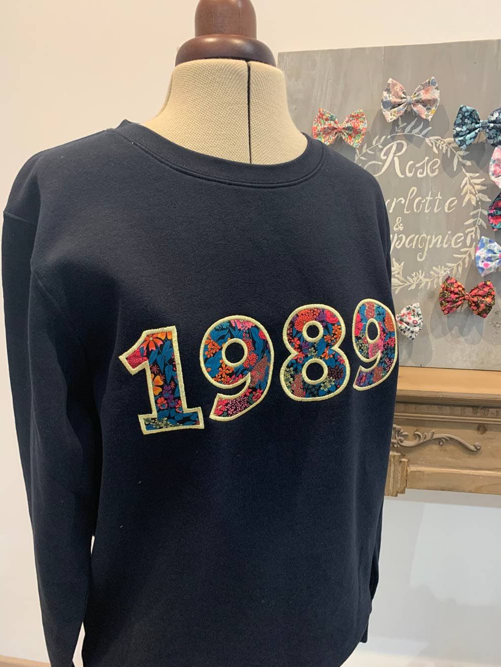 Sweat marine femme Liberty à personnaliser