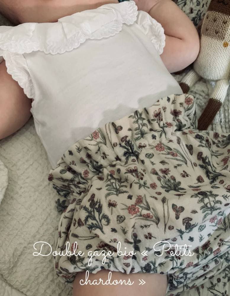 Bloomer effet froufrou double gaze au choix sur commande