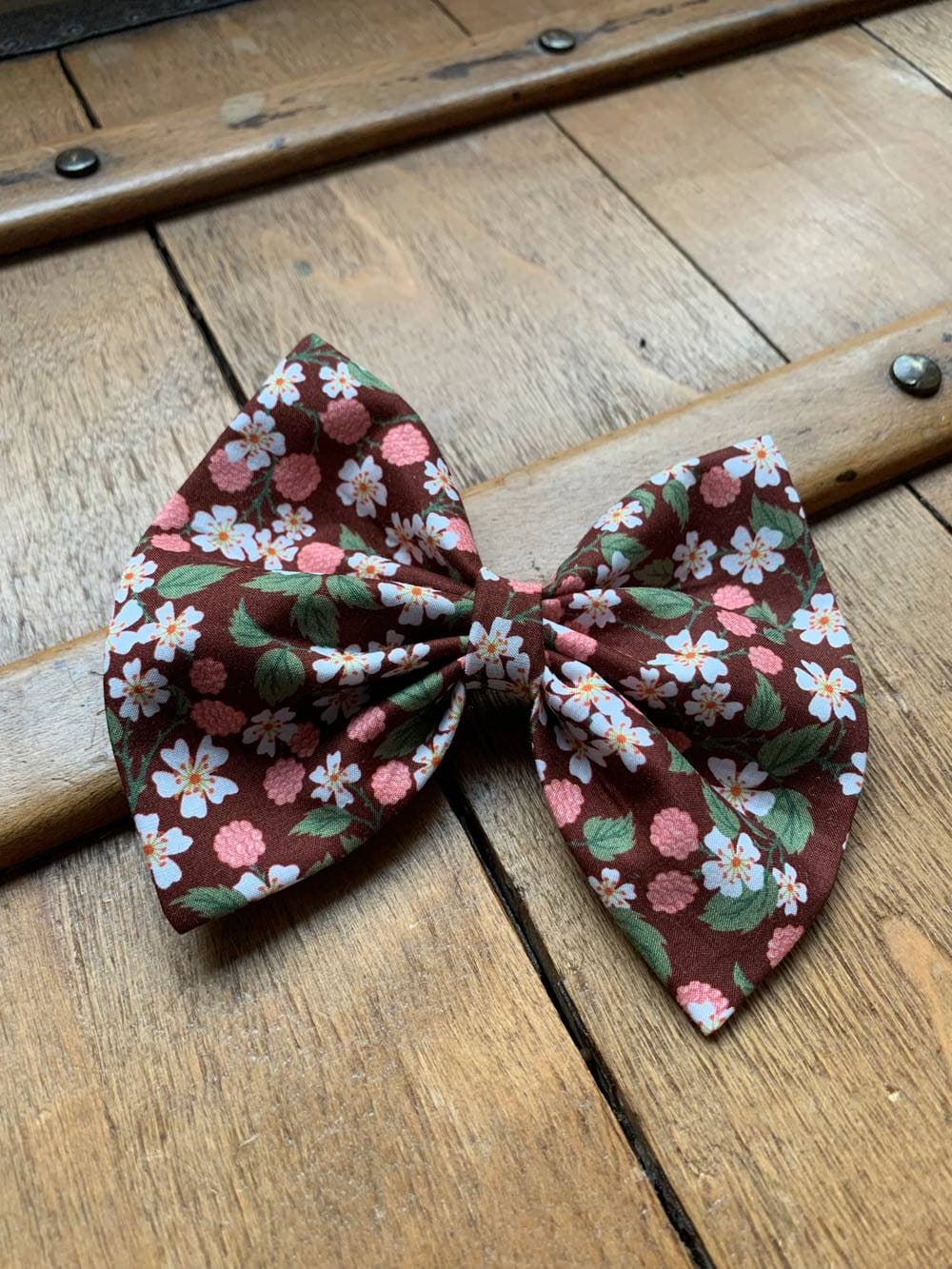 Barrette Liberty Karen's choice Bois de rose XL Papillon