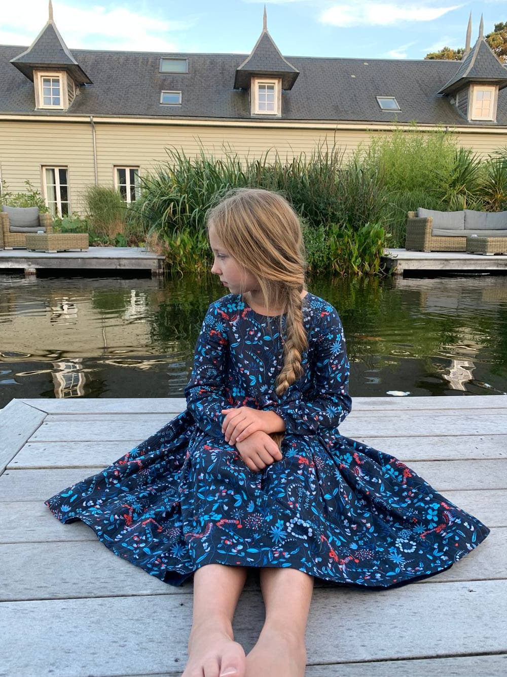 Robe manches longues Liberty exclusif finitions au choix sur commande