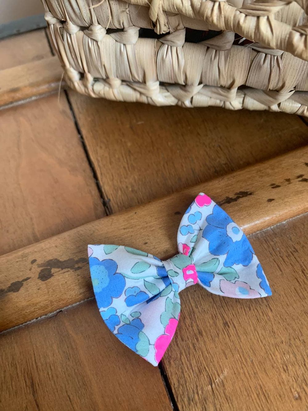 Barrette Liberty Betsy Néon bleu et rose Taille M