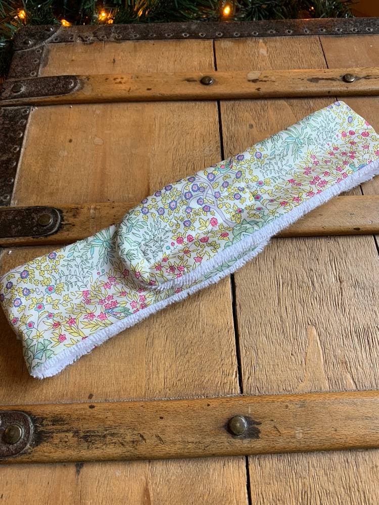 Bandeau Liberty et éponge démaquillage soin du visage Jess and Jean