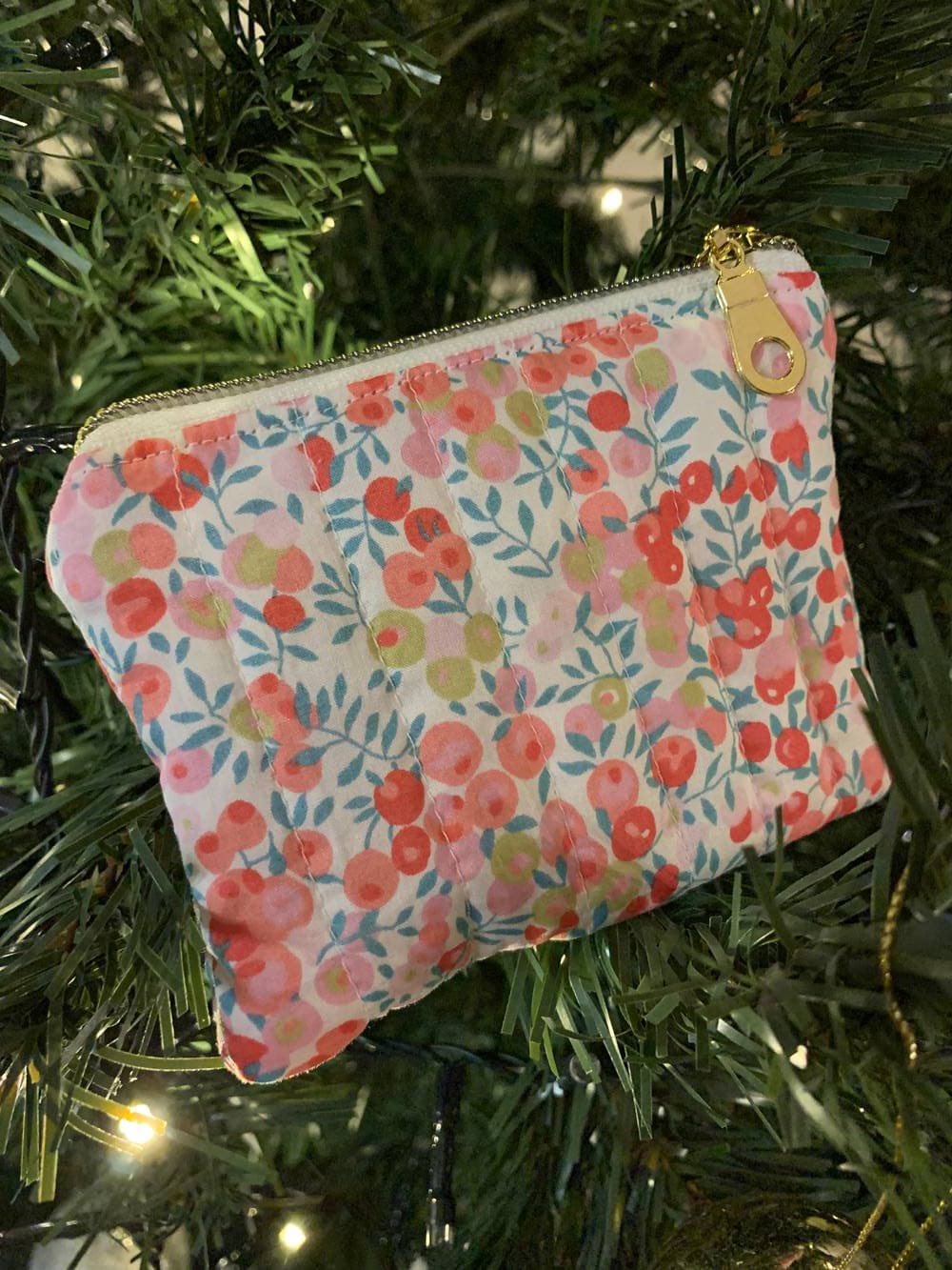 Porte monnaie Wiltshire fraise