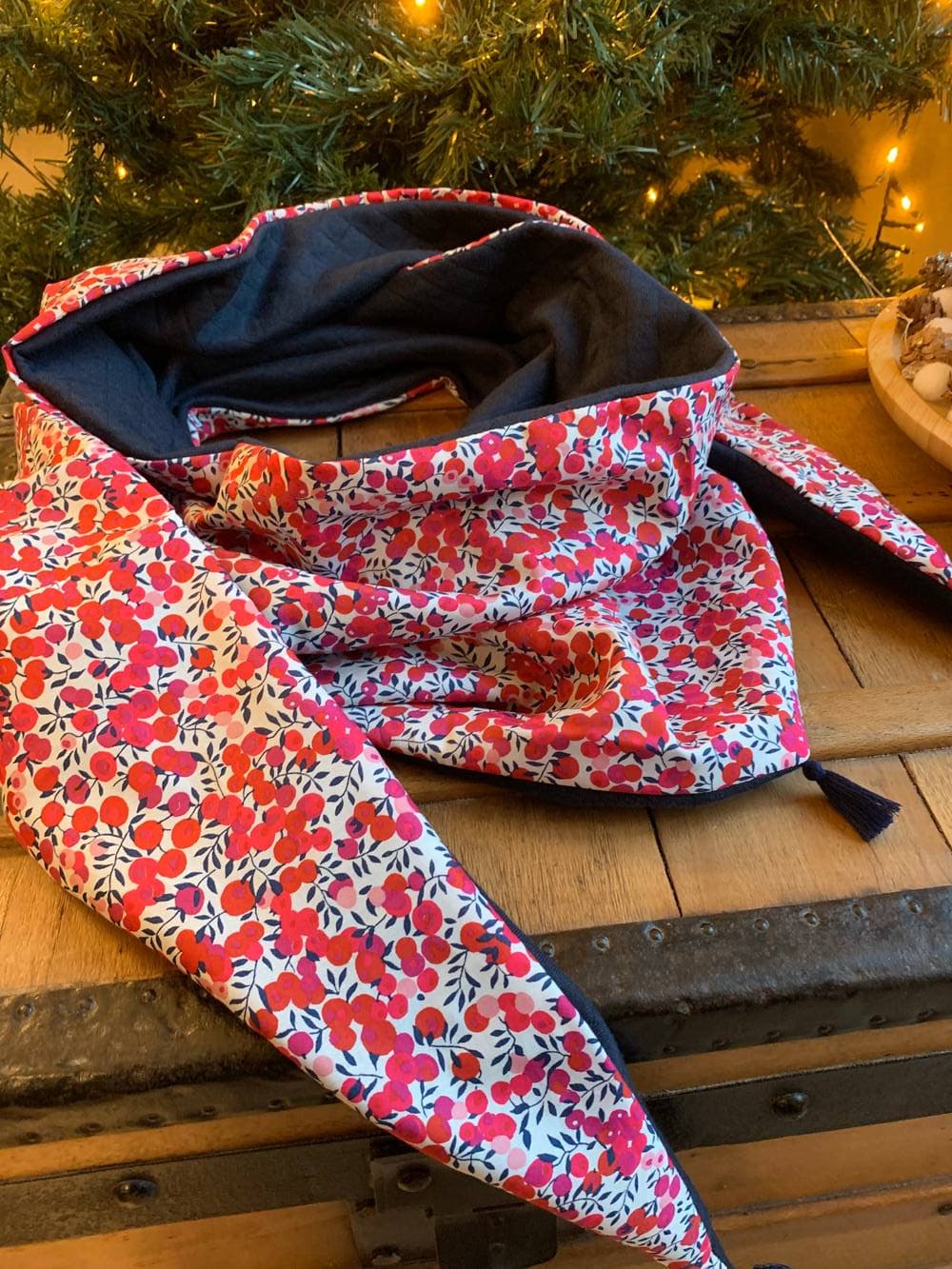 Chèche Liberty Wiltshire rouge