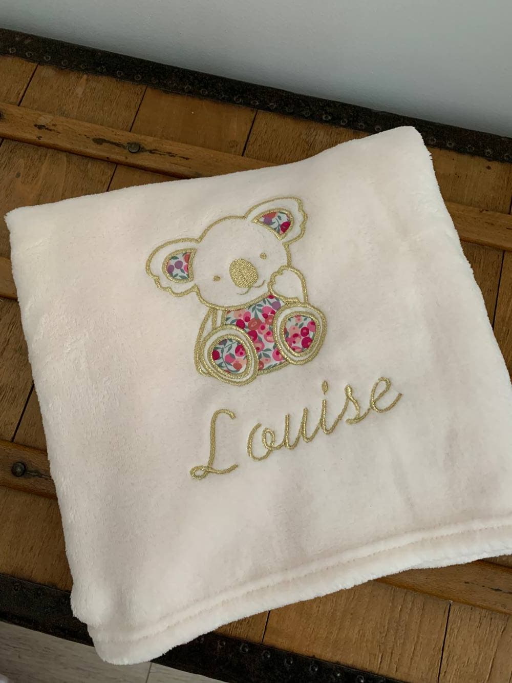 Couverture bébé Teddy doux à personnaliser