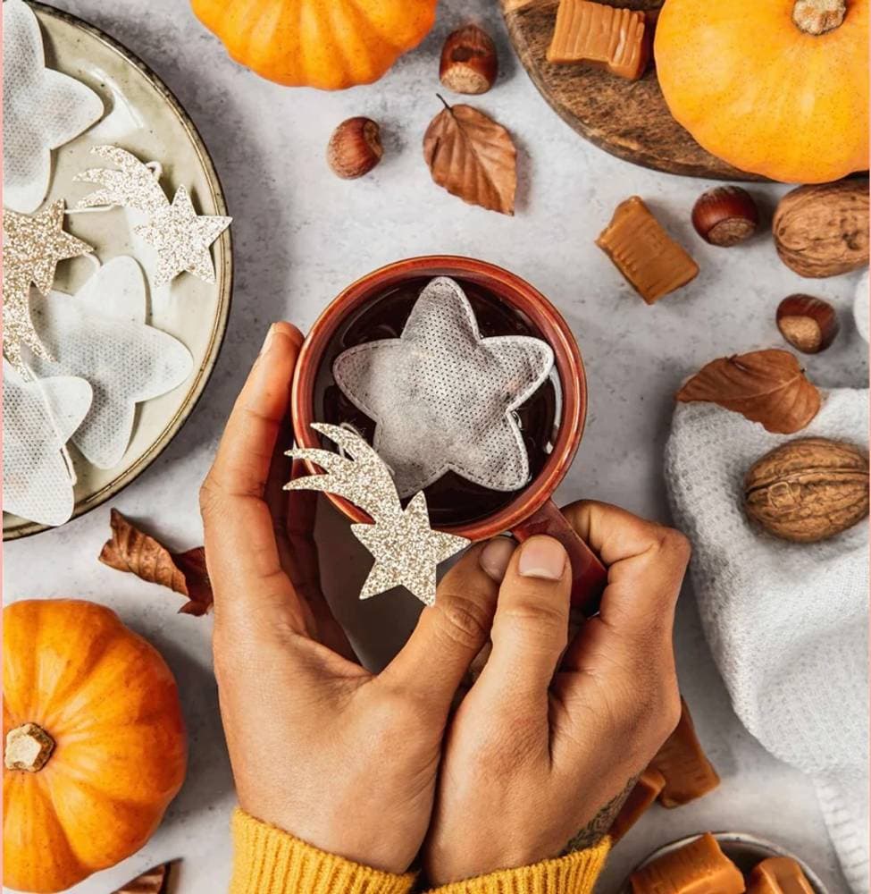 Sachet thé Pomme gourmande x5 forme étoile