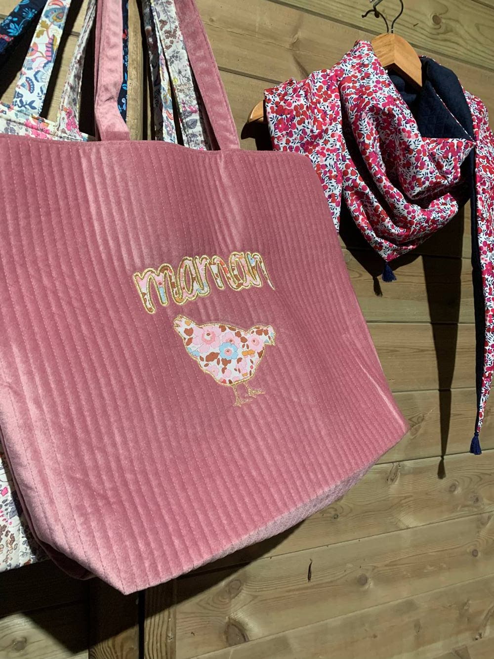 Grand cabas à personnaliser sur commande