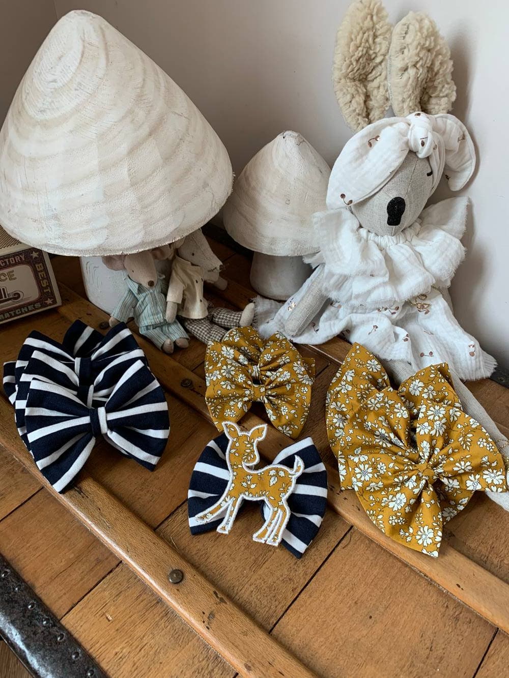 Barrette brodée faon Liberty au choix sur commande