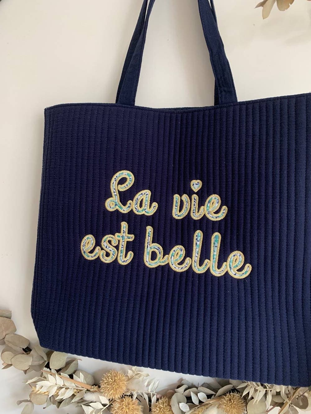 Grand cabas à personnaliser sur commande