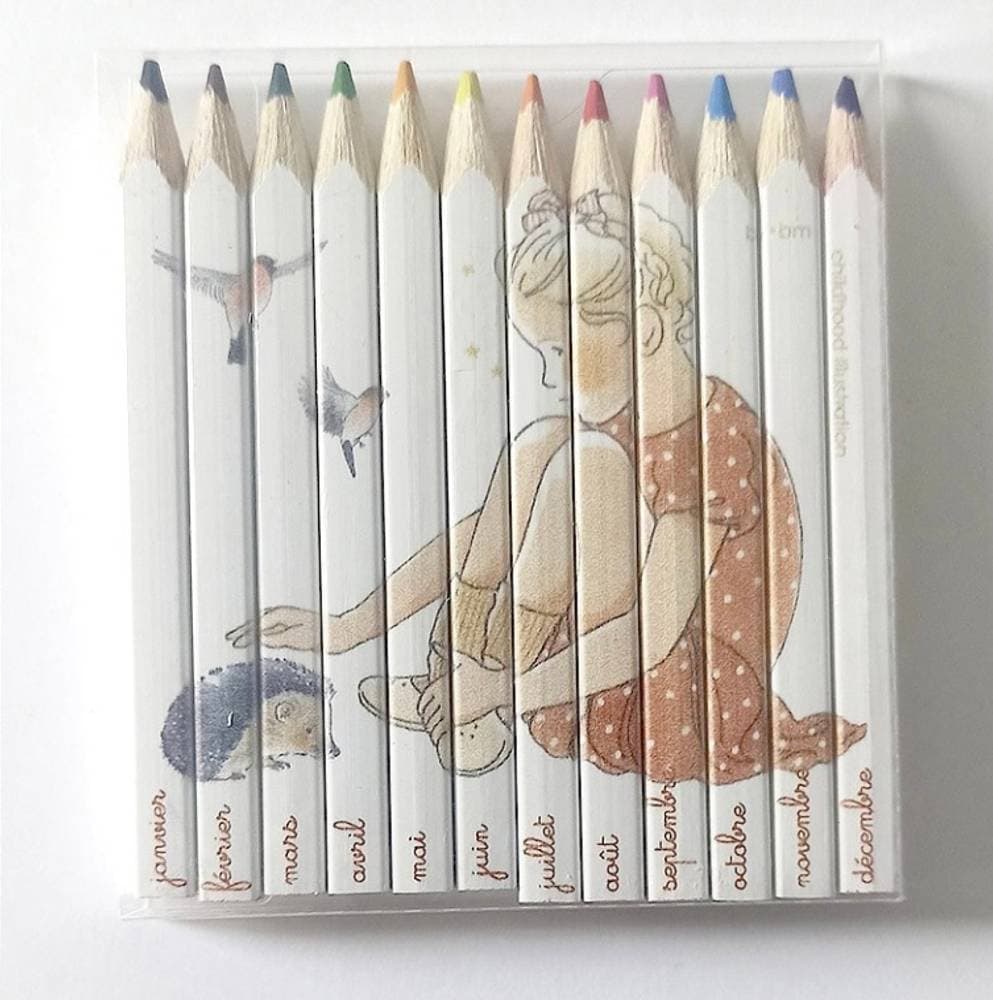 Set de 12 crayons de couleur
