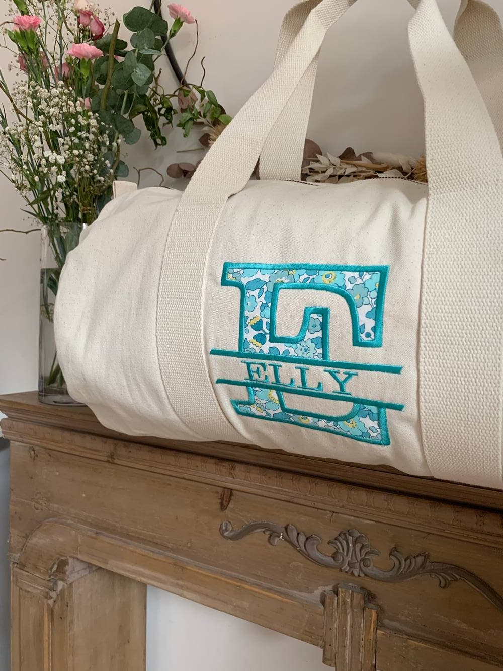 Sac week-end en toile de coton à personnaliser