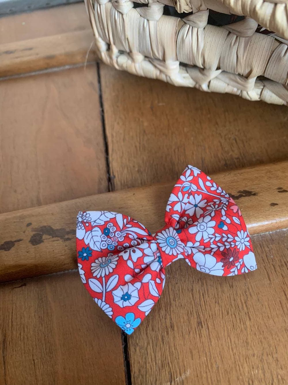 Barrette Liberty June's Meadow rouge exclu Taille M