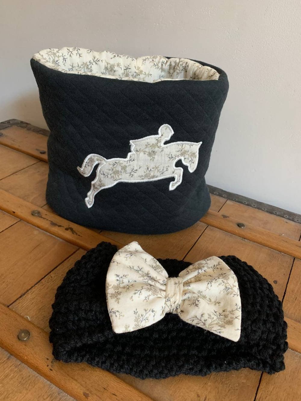 Bandeau cache oreille Double gaze feuillage à partir de 2 ans