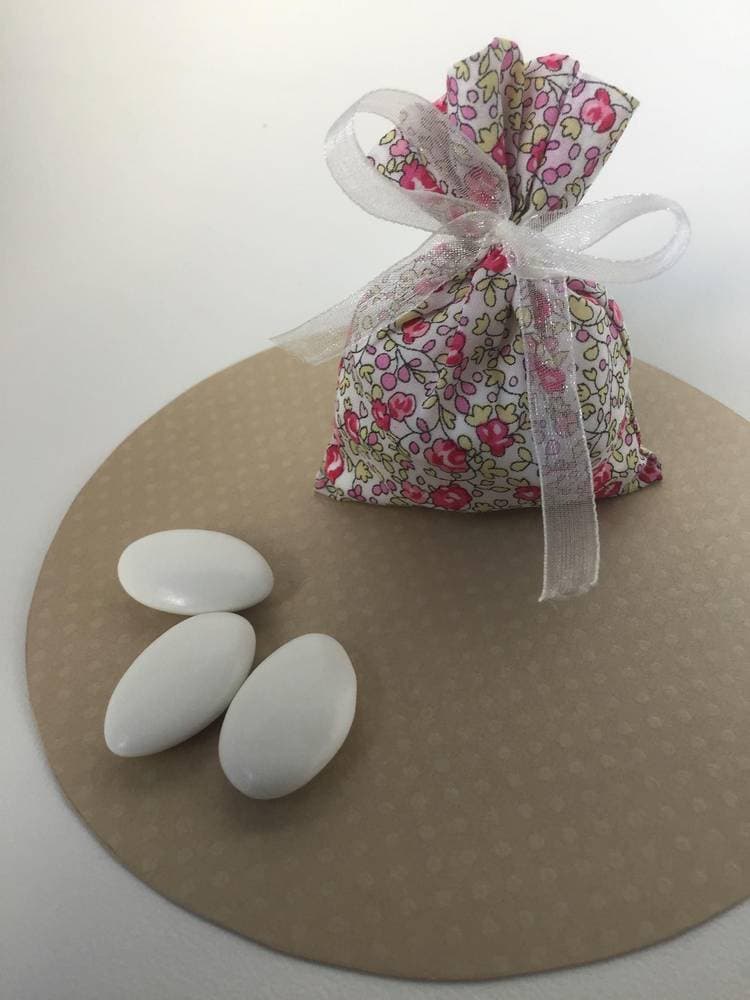 Ballotin ou pochon dragées Liberty classique sur commande
