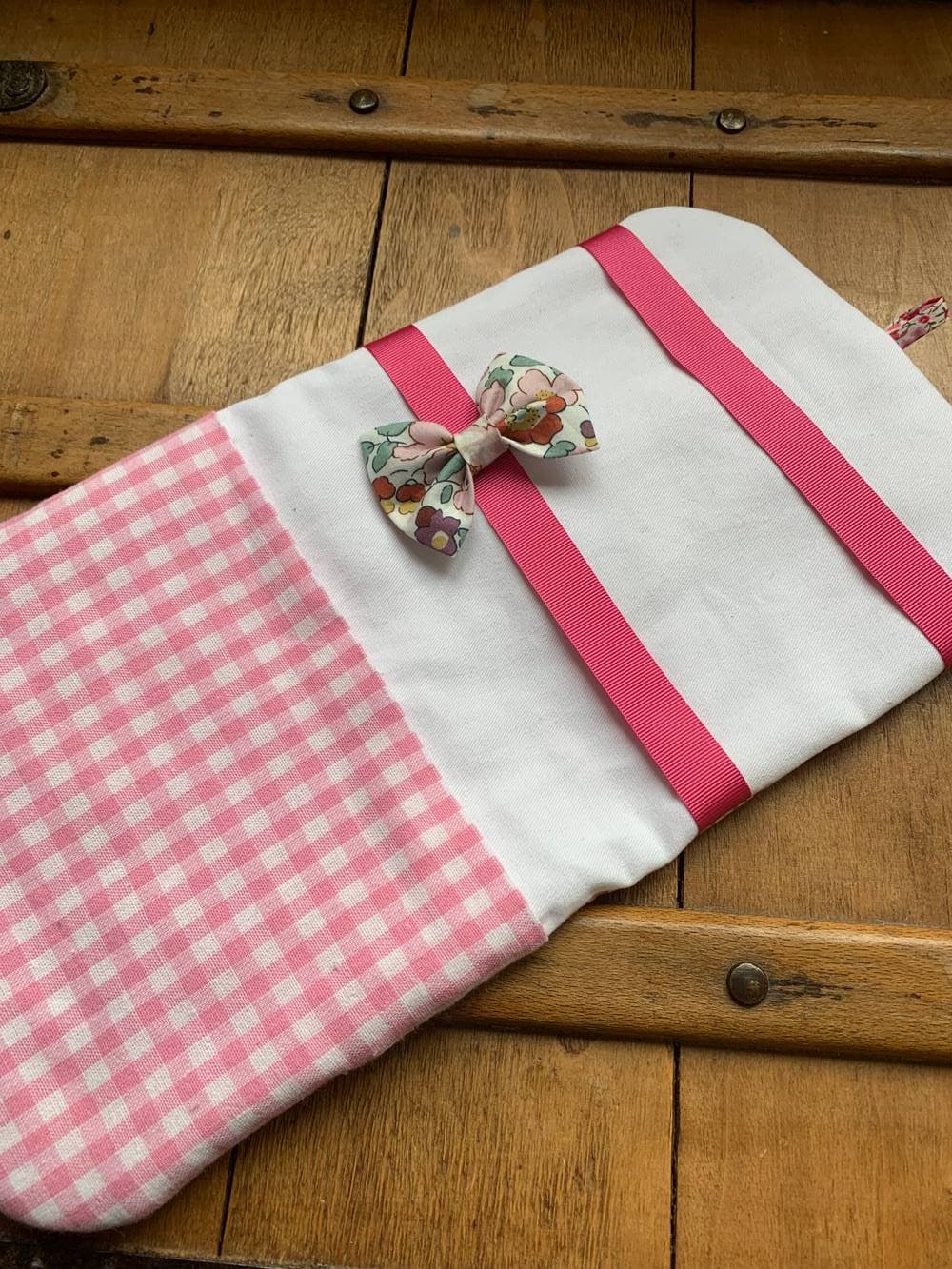 Pochette à barrettes Liberty Phoebe rose