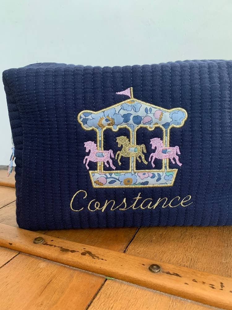 Trousse de toilette personnalisée Liberty au choix sur commande