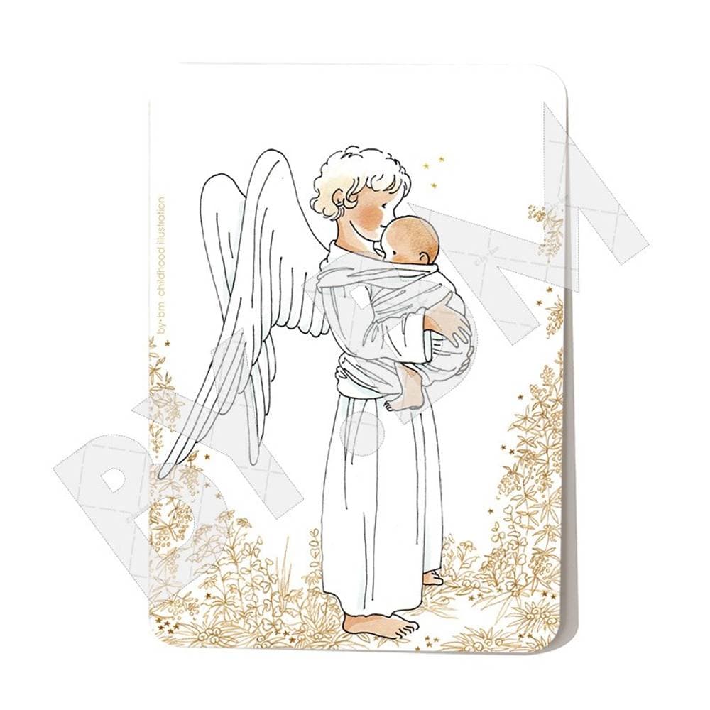 Carte Signet de Baptême Angelot