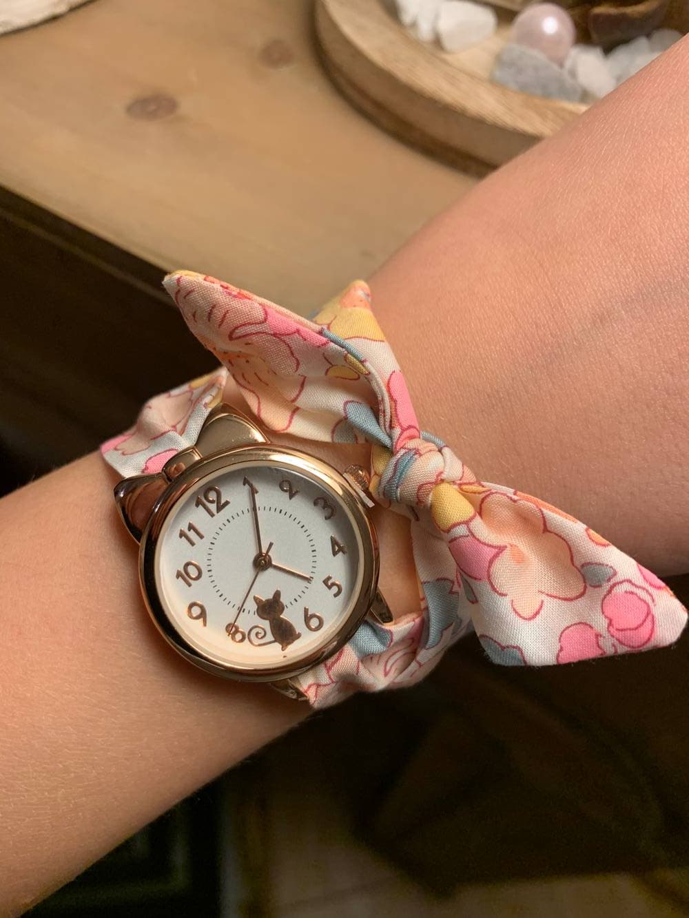 Montre enfant bracelet en Liberty au choix à nouer sur commande