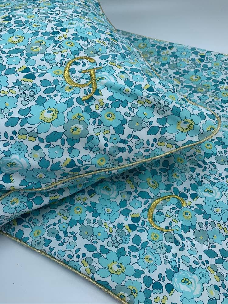 Housse de coussin 40 x 40 cm Liberty exclusif au choix avec ou sans passepoil